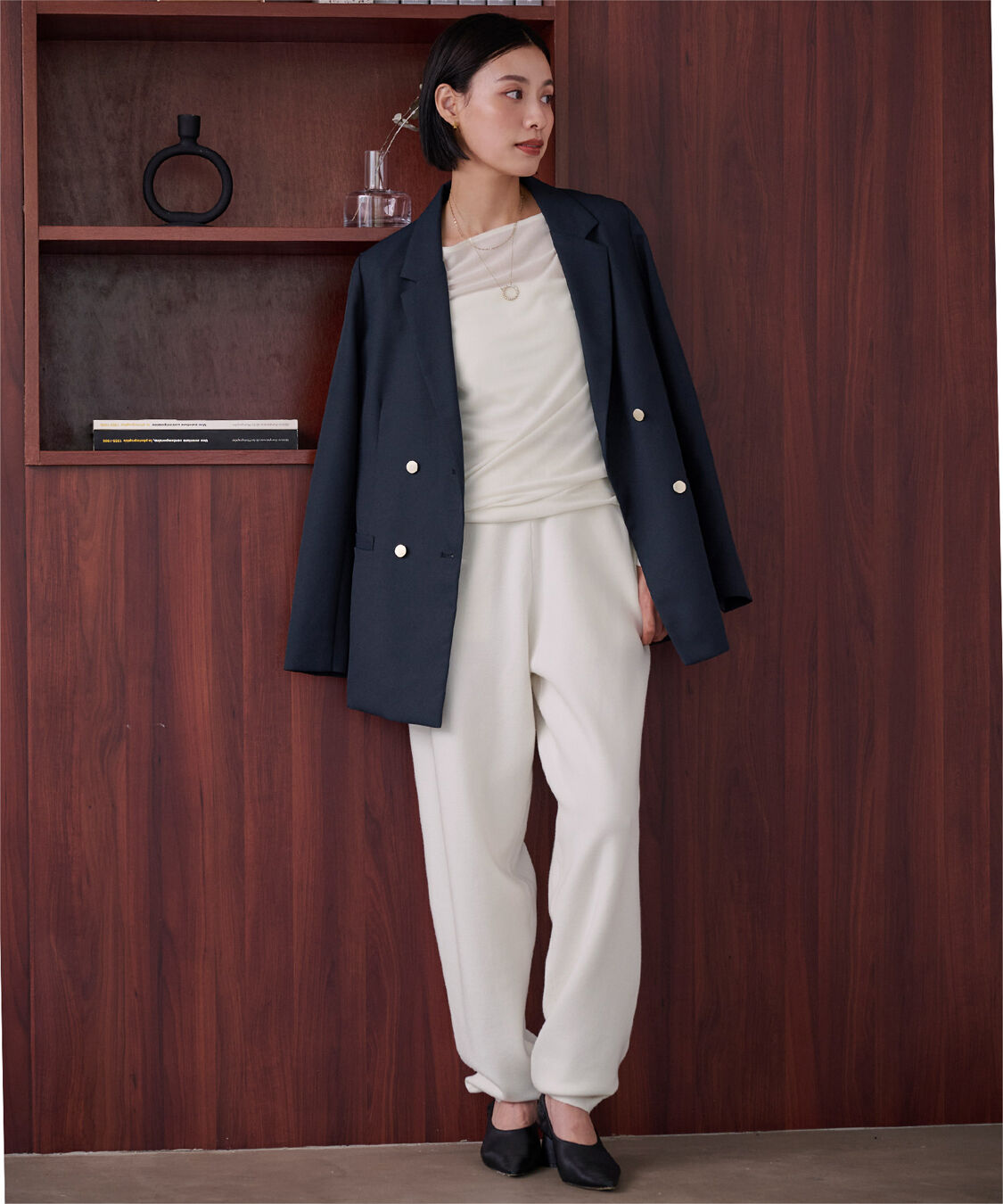 ur's「【黒川翼さんコラボアイテム】2wayボートネックベロアトップス」|Tシャツ・カットソー|