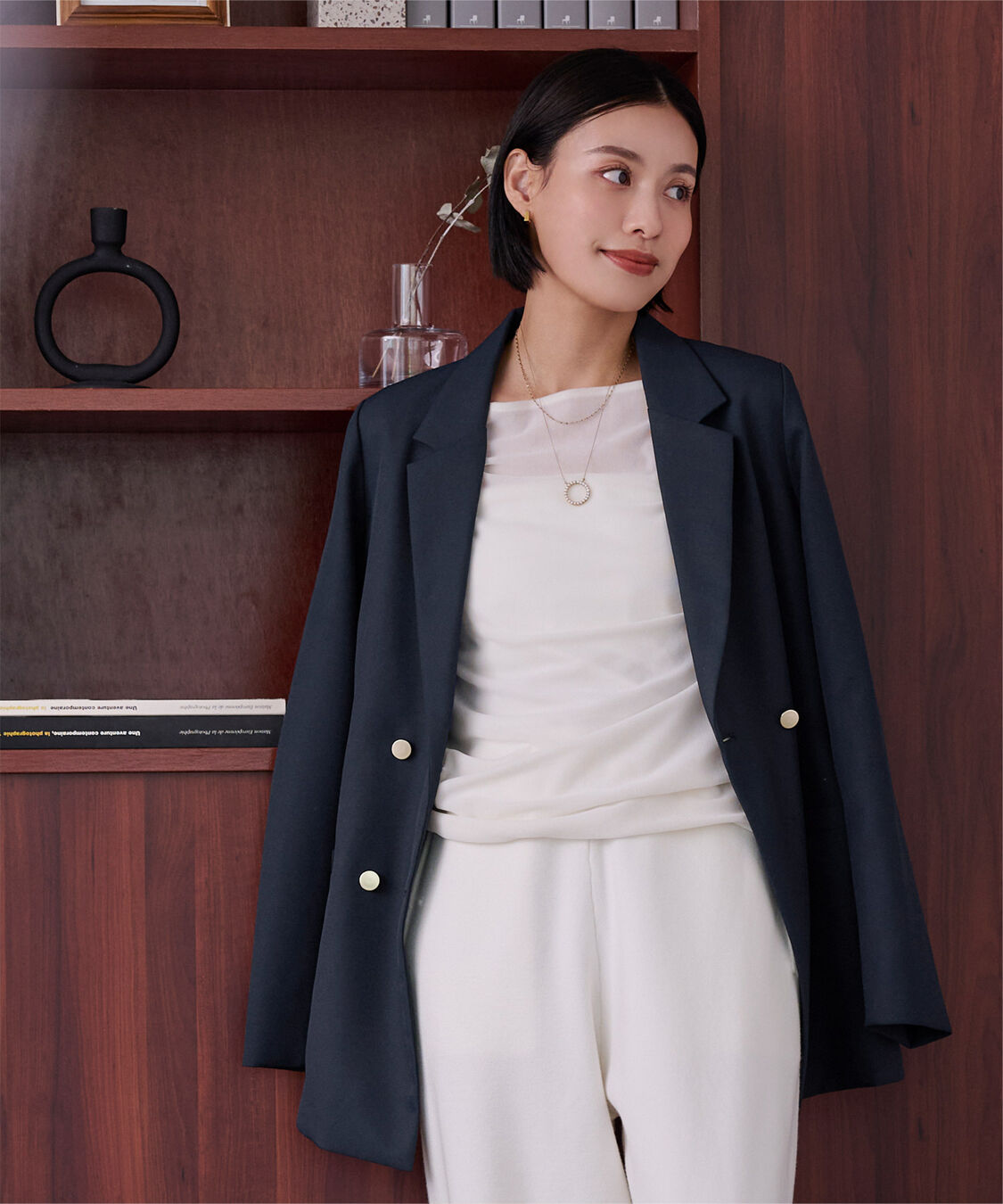 ur's「【黒川翼さんコラボアイテム】2wayボートネックベロアトップス」|Tシャツ・カットソー|