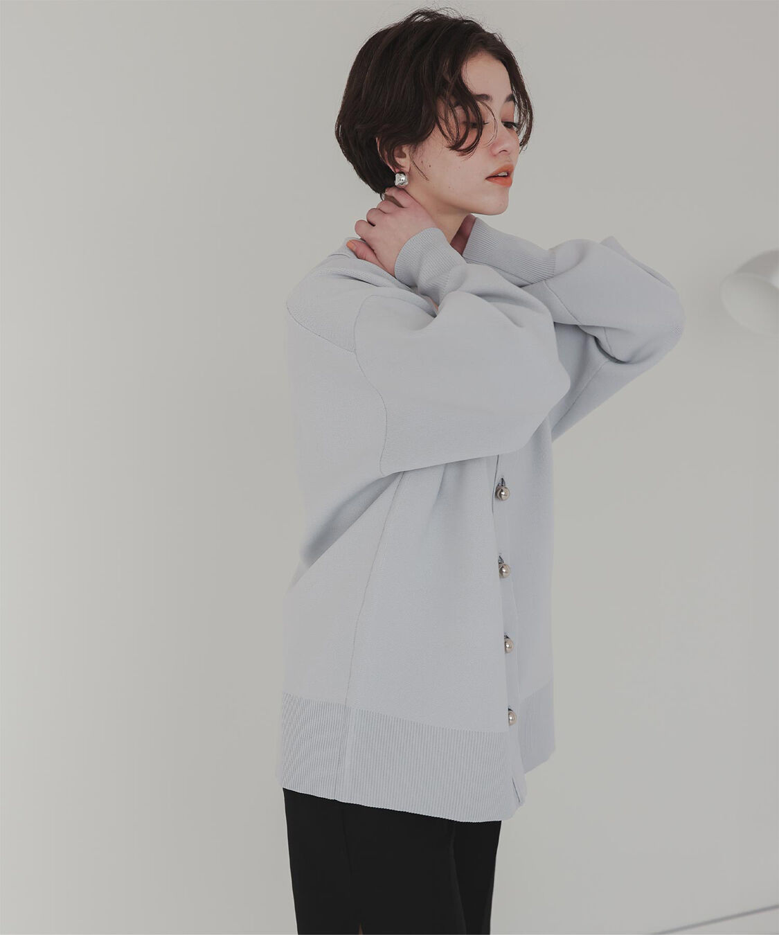 titivate「釦デザインニットカーディガン」|ニット・セーター|