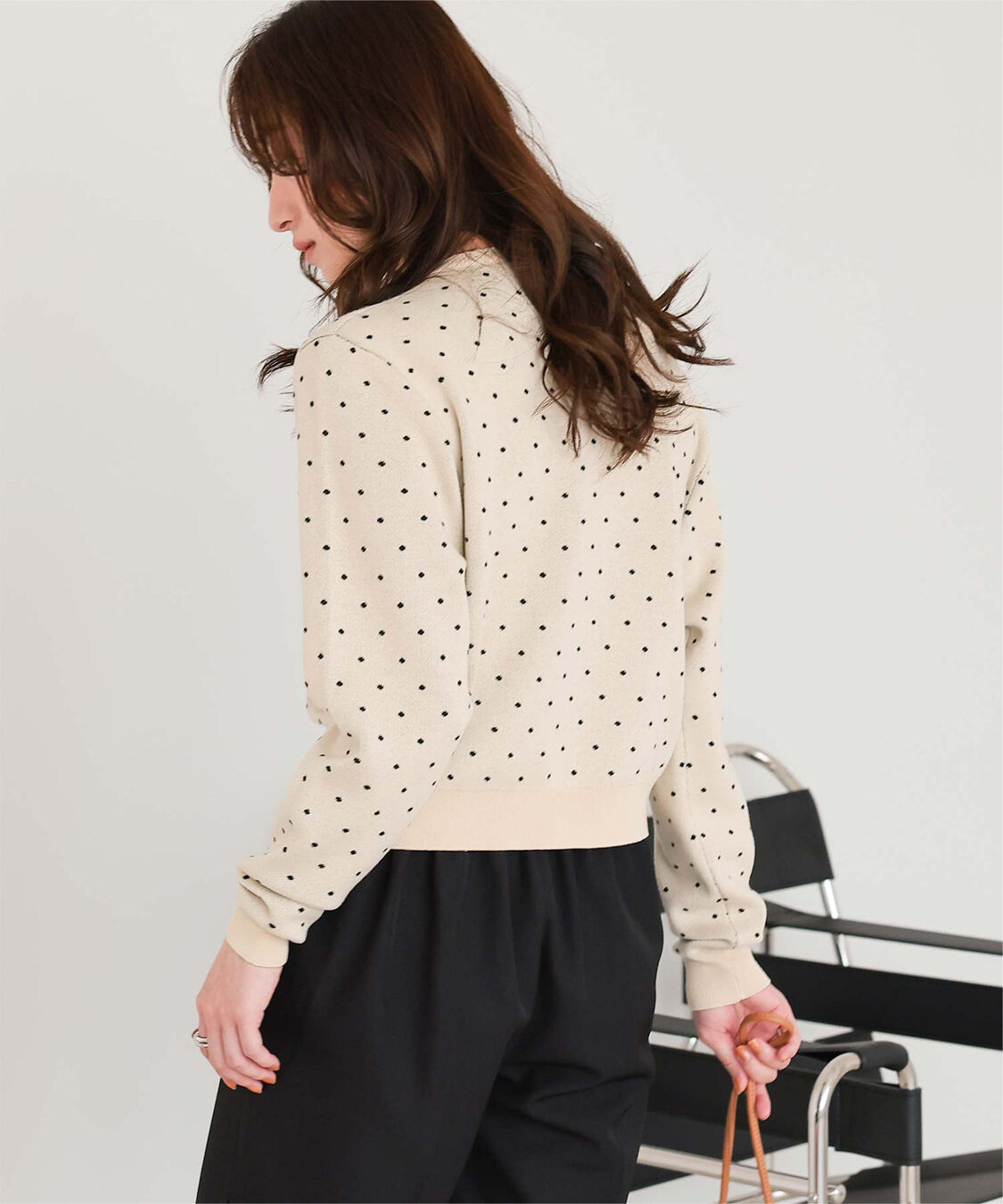 titivate「ドットジャガードニットカーディガン」|ニット・セーター|