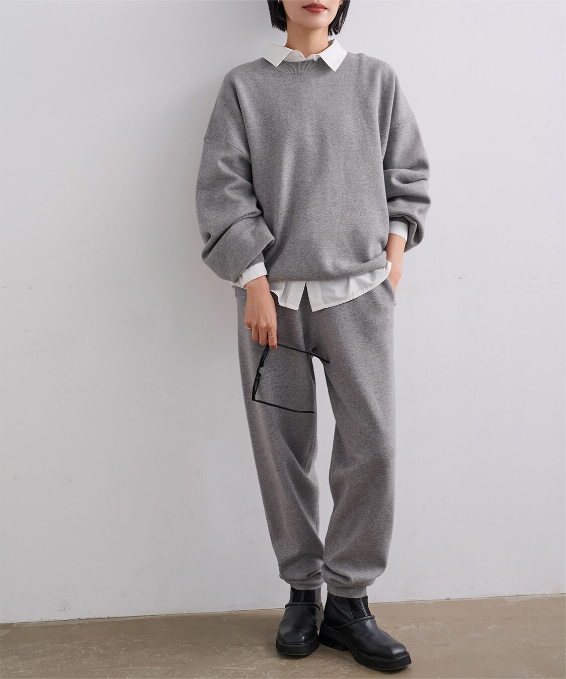 ur's「【黒川翼さんコラボアイテム】スウェットライクオーバーサイズニット」|ニット・セーター|