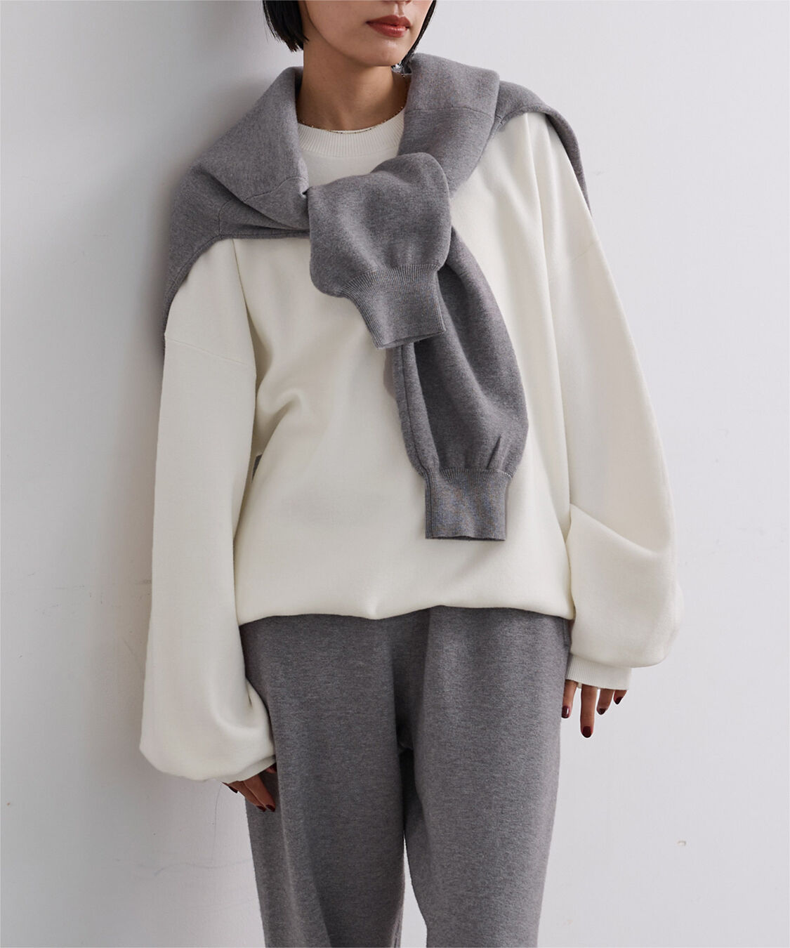 ur's「【黒川翼さんコラボアイテム】スウェットライクオーバーサイズニット」|ニット・セーター|