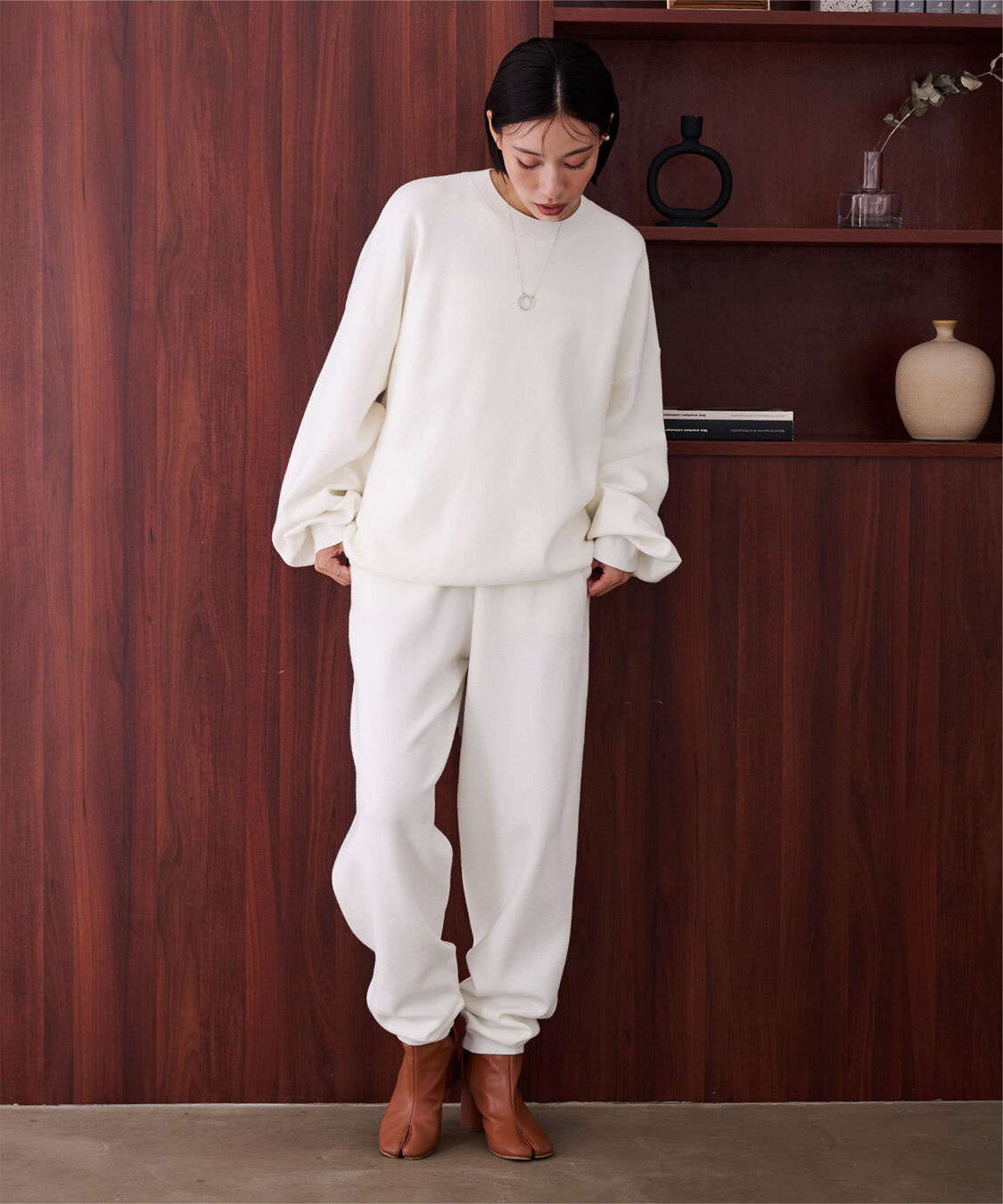 ur's「【黒川翼さんコラボアイテム】スウェットライクオーバーサイズニット」|ニット・セーター|