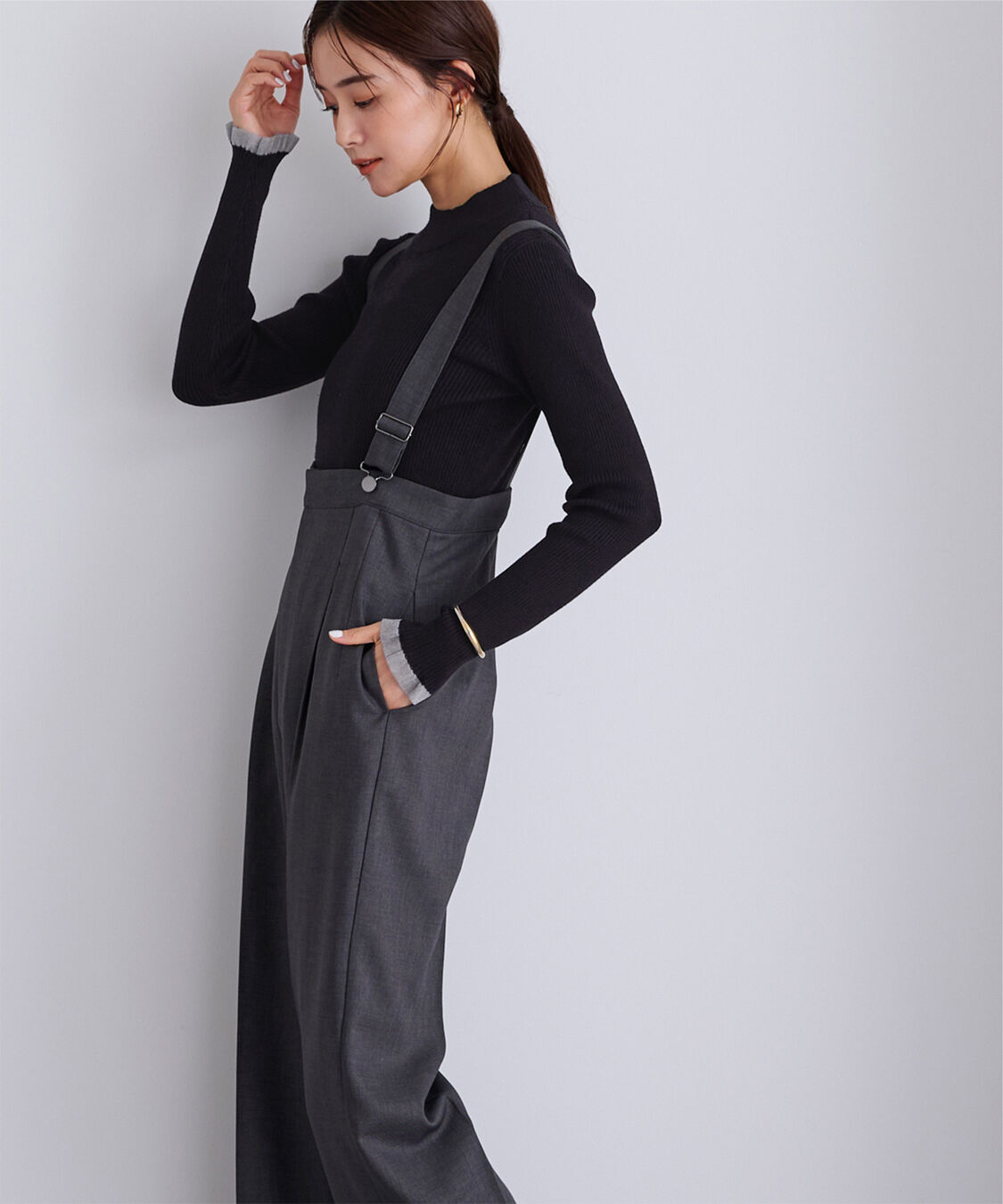 ur's「シアースリーブプチハイネックリブニット」|ニット・セーター|