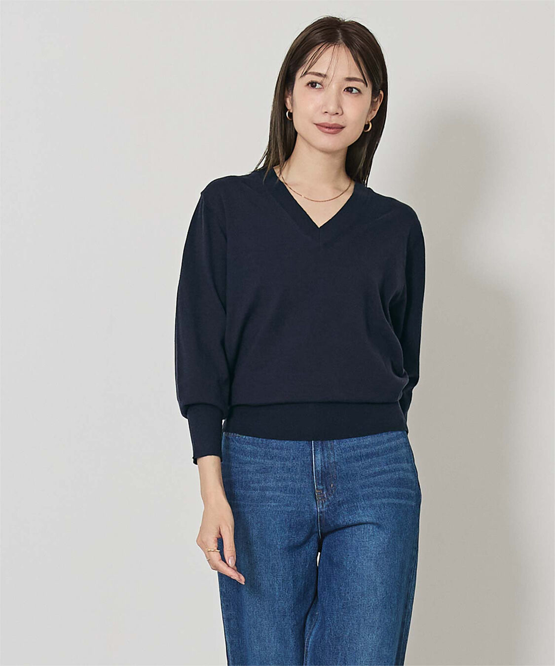 ur's「もちもちVネックニット」|ニット・セーター|