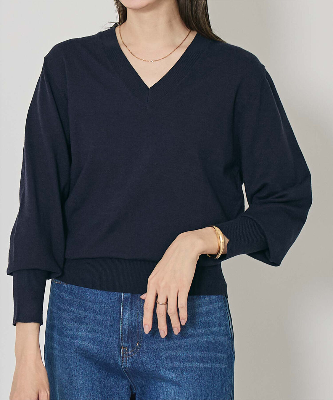 ur's「もちもちVネックニット」|ニット・セーター|