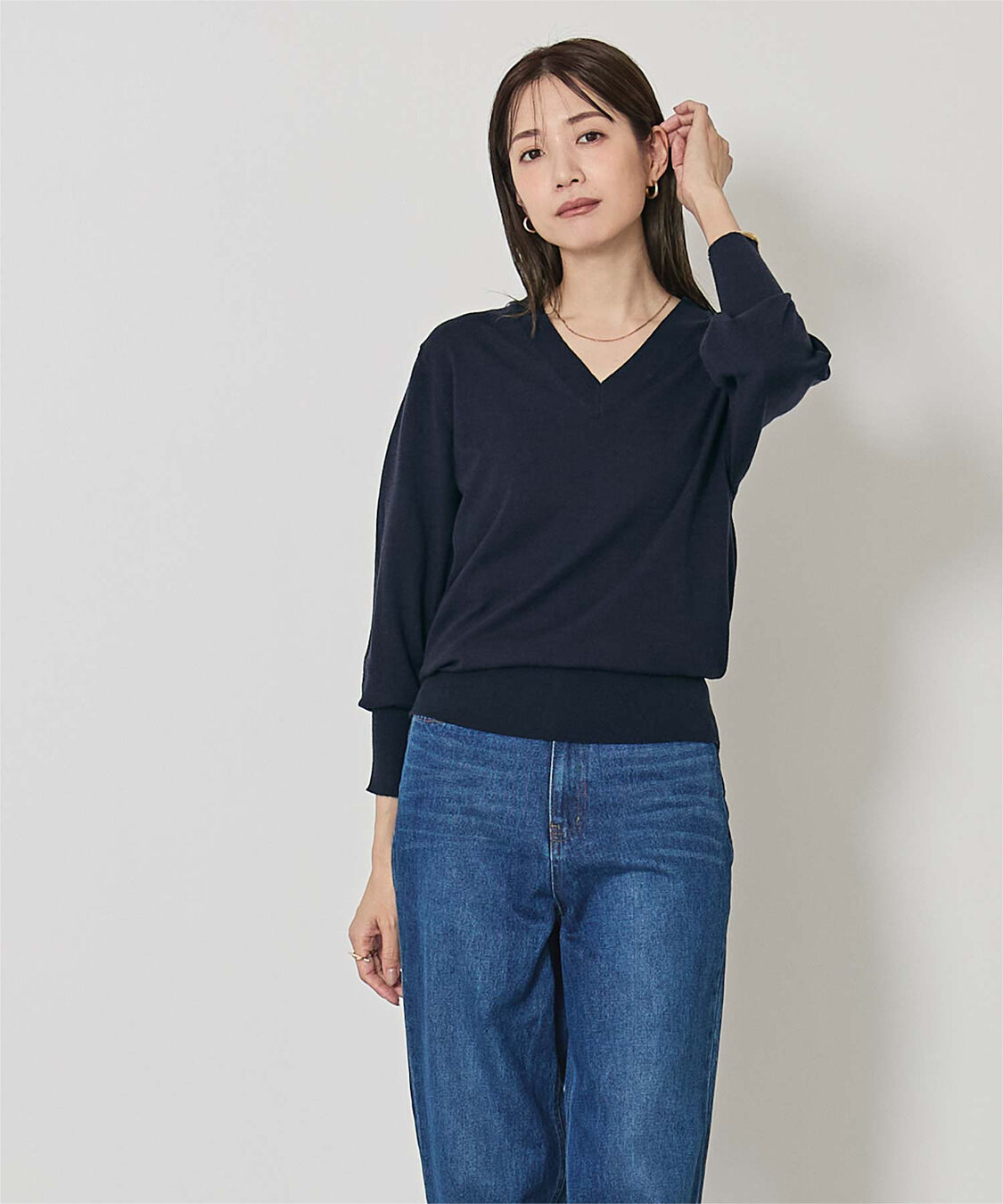 ur's「もちもちVネックニット」|ニット・セーター|