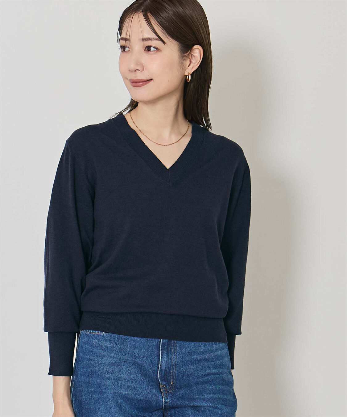 ur's「もちもちVネックニット」|ニット・セーター|