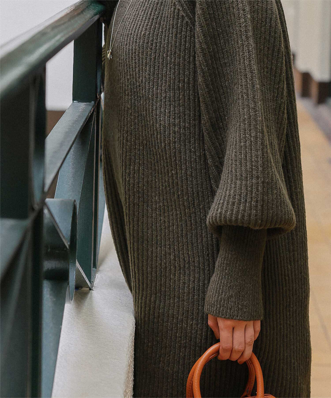 titivate「ボリュームスリーブニットミニワンピース」|ワンピース|