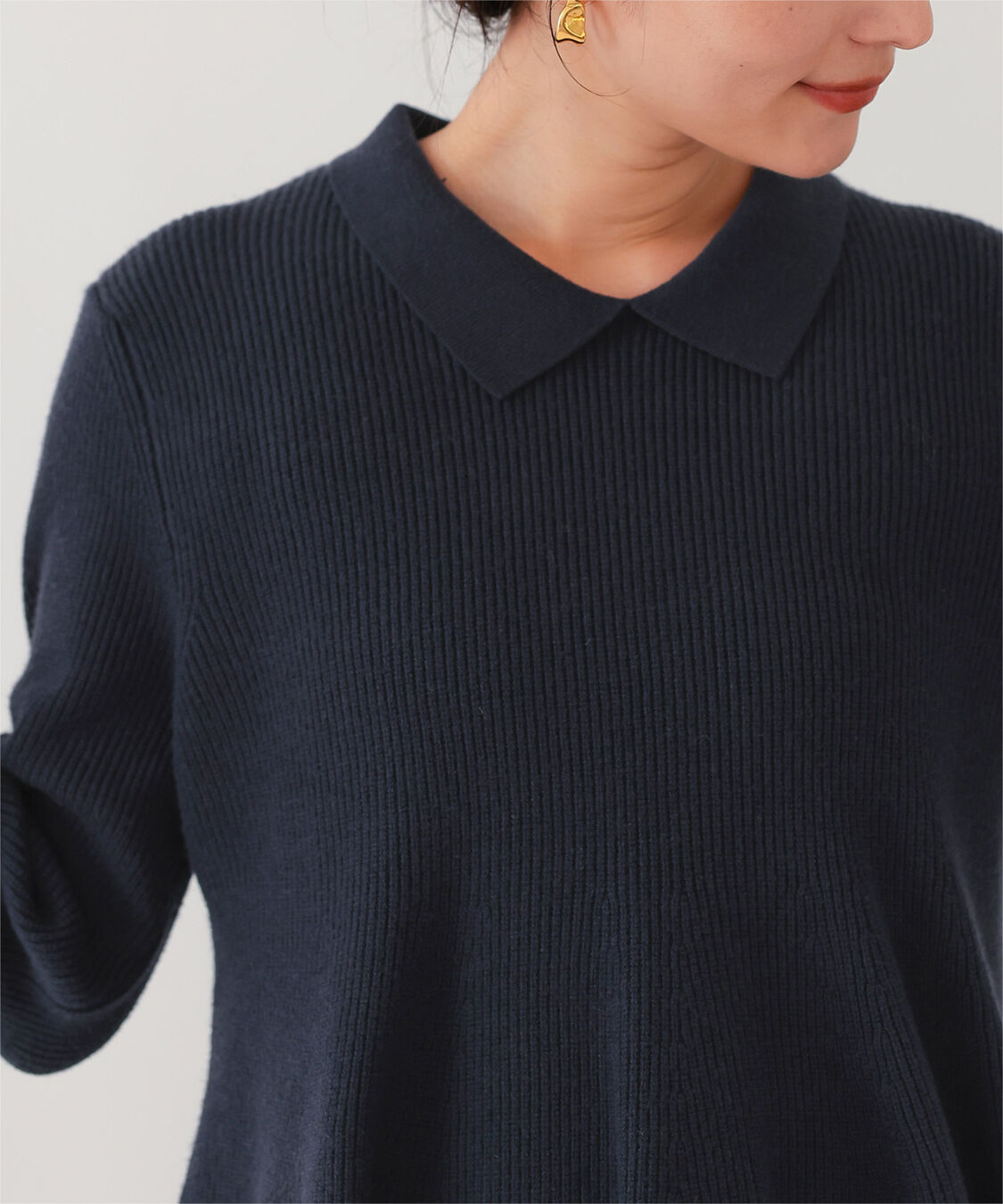 ur's「襟付きペプラムニット」|ニット・セーター|