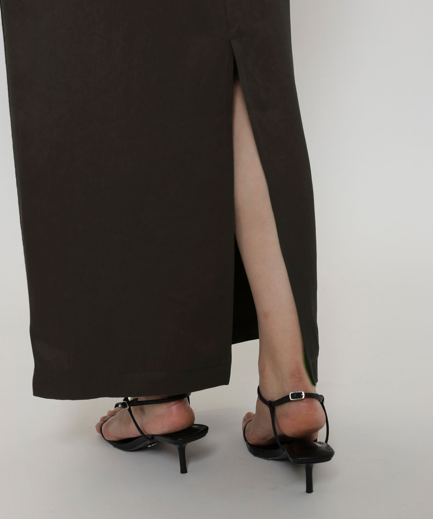 BABYLONE「アセテートメローIラインスカート」|スカート|