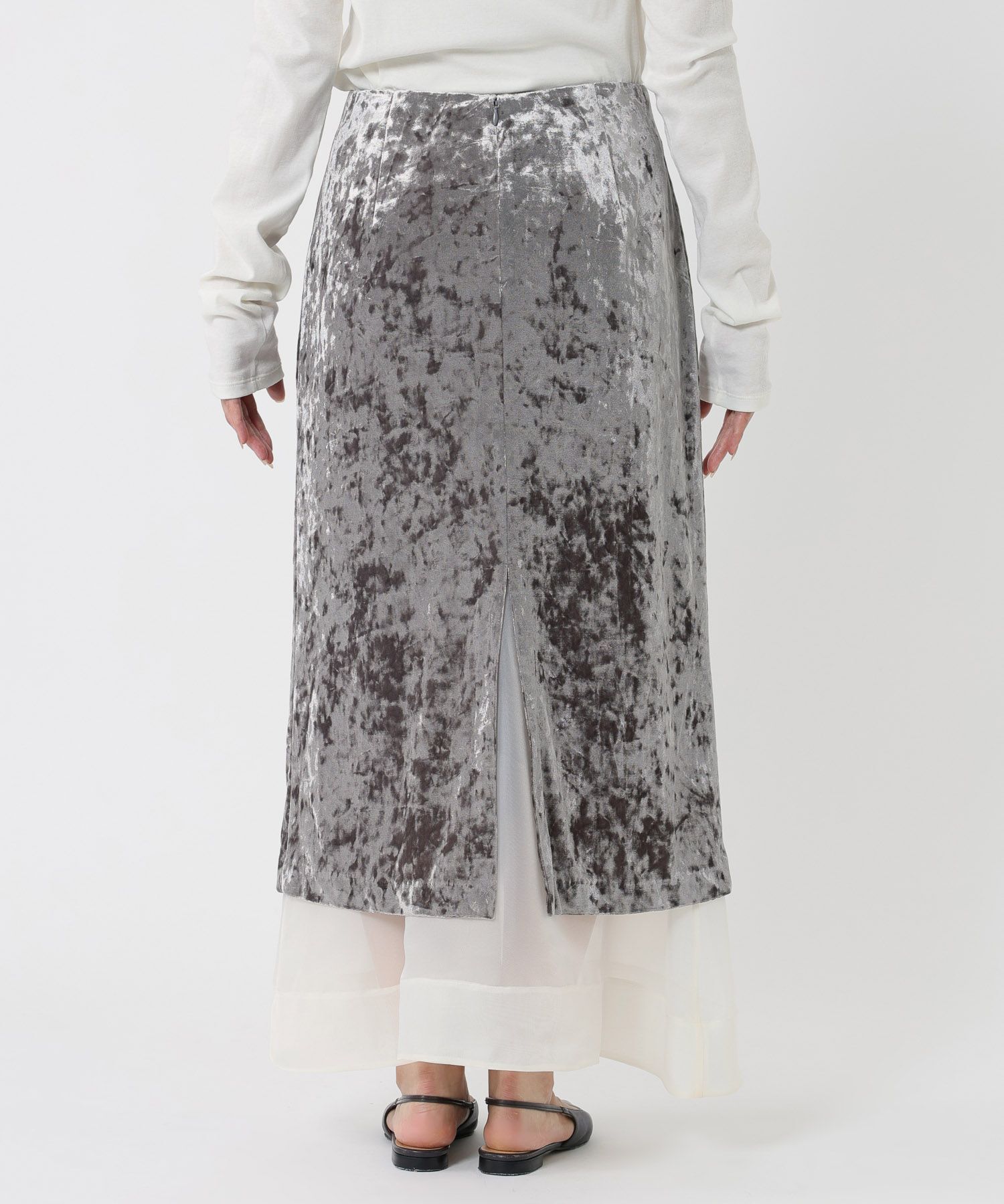 BABYLONE「ベロアレイヤードスカート」|スカート|