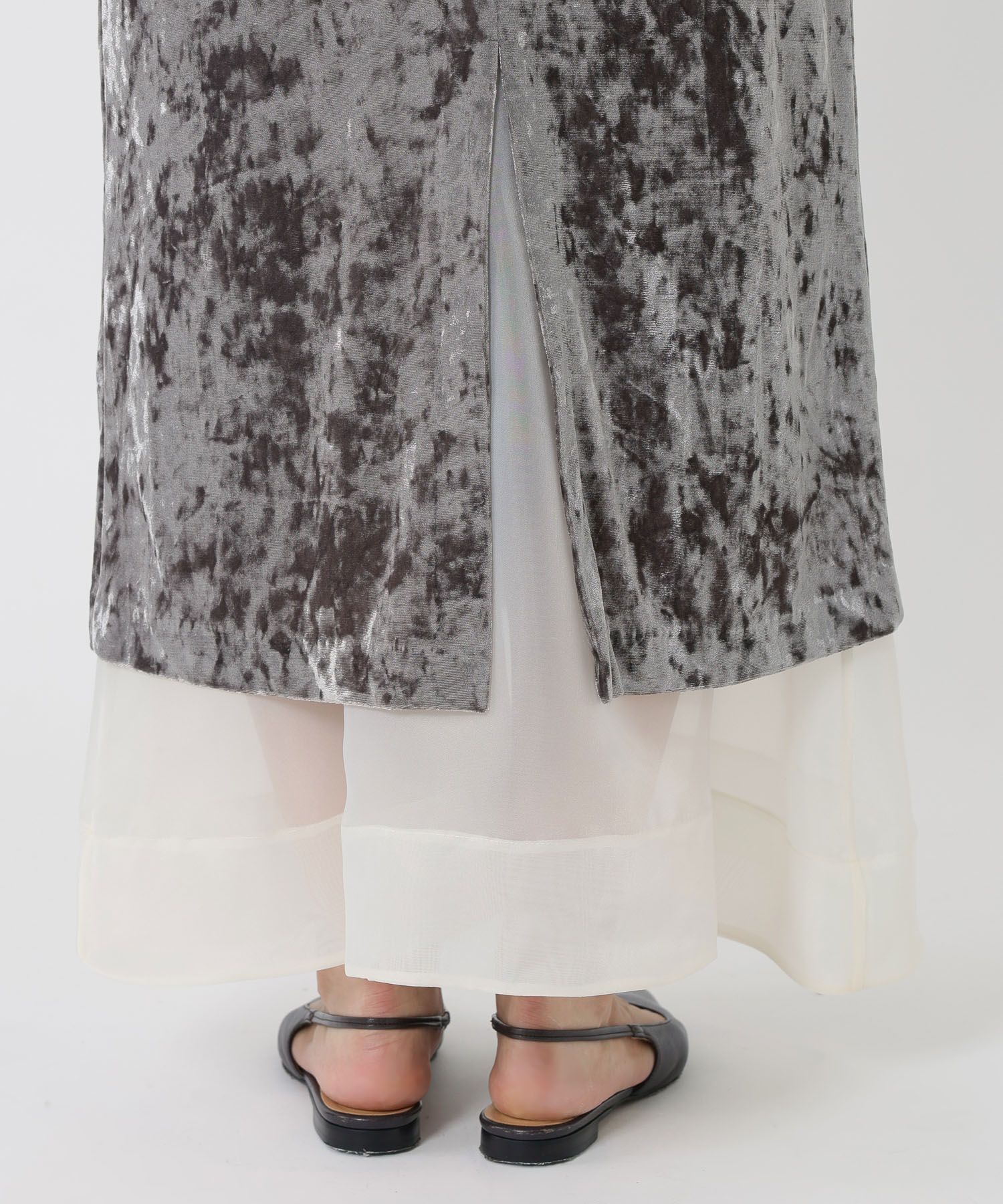 BABYLONE「ベロアレイヤードスカート」|スカート|