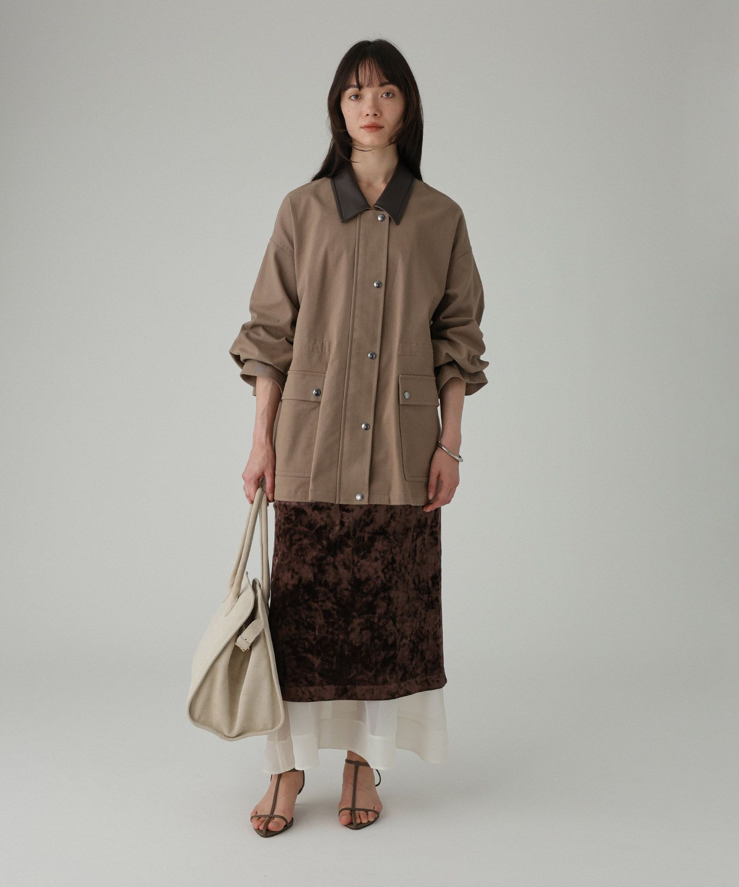 BABYLONE「ベロアレイヤードスカート」|スカート|