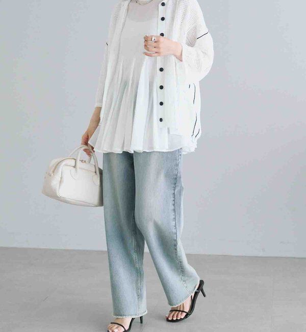  「《リバイバル》【低身長/高身長対応】タテストレッチ足長デニムパンツ」|その他|