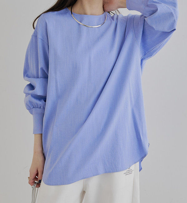  「【新色登場】レイヤードプルオーバーブラウス」|プルオーバー|ブルー系その他