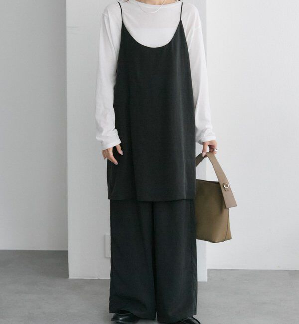  「【着回し力◎/セットアイテム】ソフトツイルキャミチュニック+パンツセット」|その他|