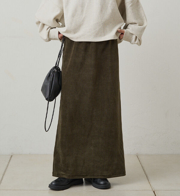  「【サイズ展開/＠yns628＆＠e_r_i_125企画】ストレッチコールスカート」|スカート|