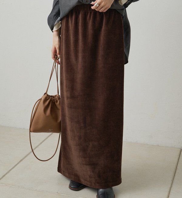  「【サイズ展開/＠yns628＆＠e_r_i_125企画】ストレッチコールスカート」|スカート|