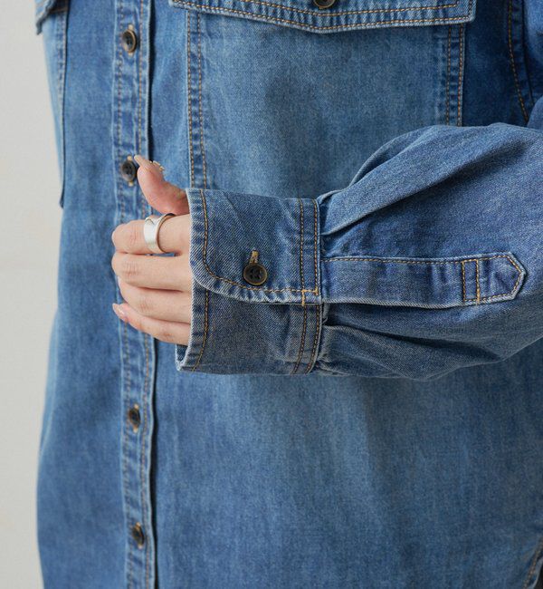  「ダブルポケットデニムシャツ」|シャツ・ブラウス|