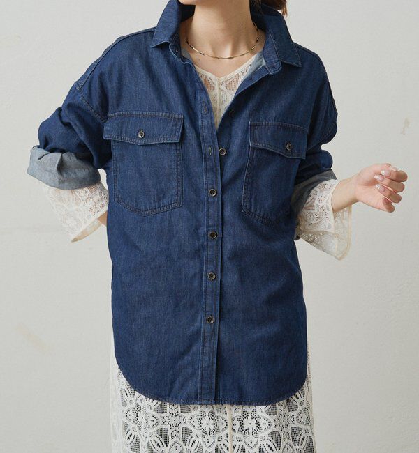  「ダブルポケットデニムシャツ」|シャツ・ブラウス|