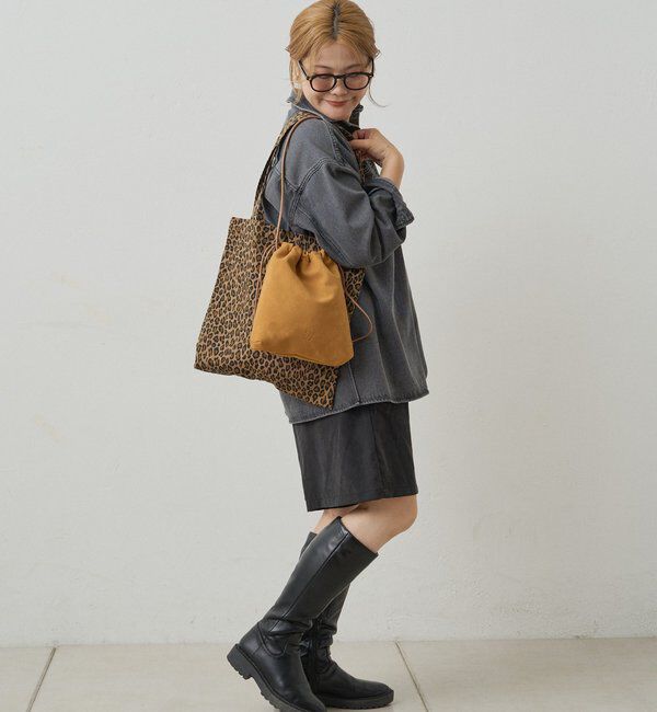  「【＠noricorico102企画】スウェード巾着バッグ」|ショルダー・メッセンジャー|