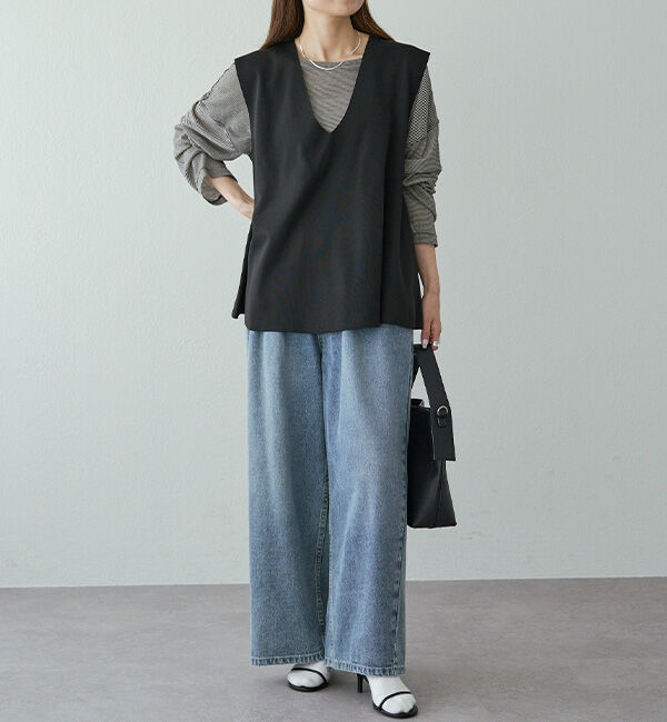  「ヴィンテージライクデニムイージーパンツ」|その他|