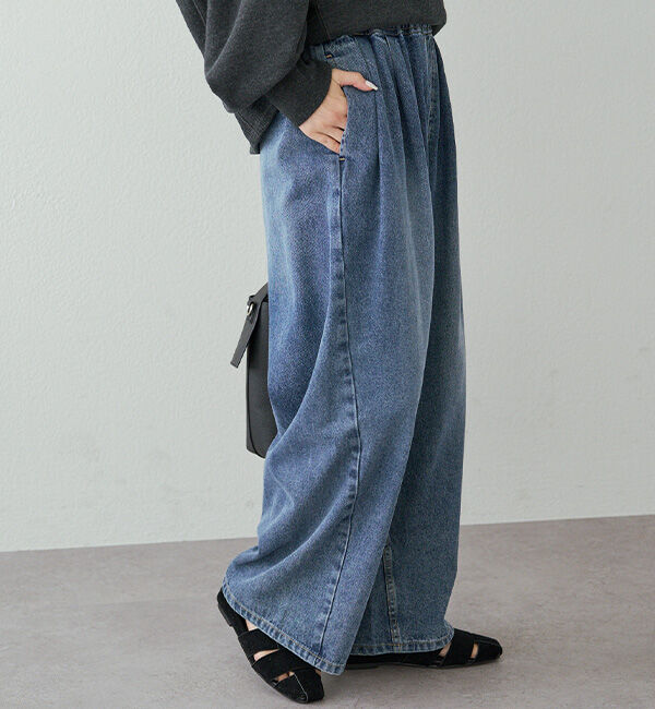  「ヴィンテージライクデニムイージーパンツ」|その他|