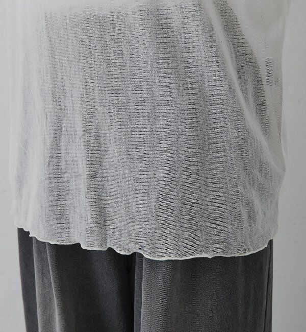  「トリコットメッシュカットソー」|Tシャツ・カットソー|