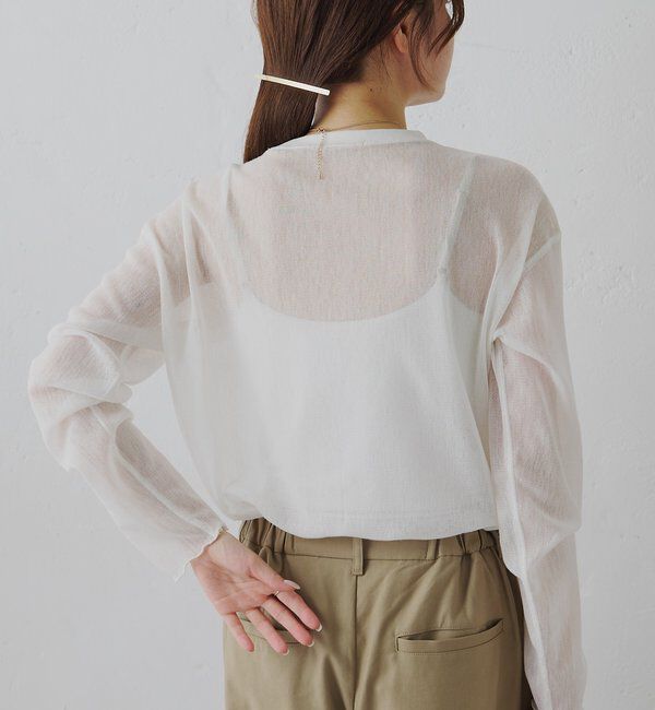  「トリコットメッシュカットソー」|Tシャツ・カットソー|