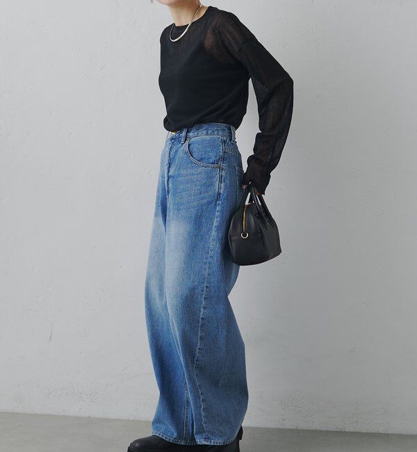  「トリコットメッシュカットソー」|Tシャツ・カットソー|