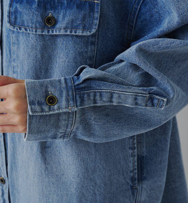  「コーンデニムバンドカラーデニムジャケット」|テーラードジャケット|