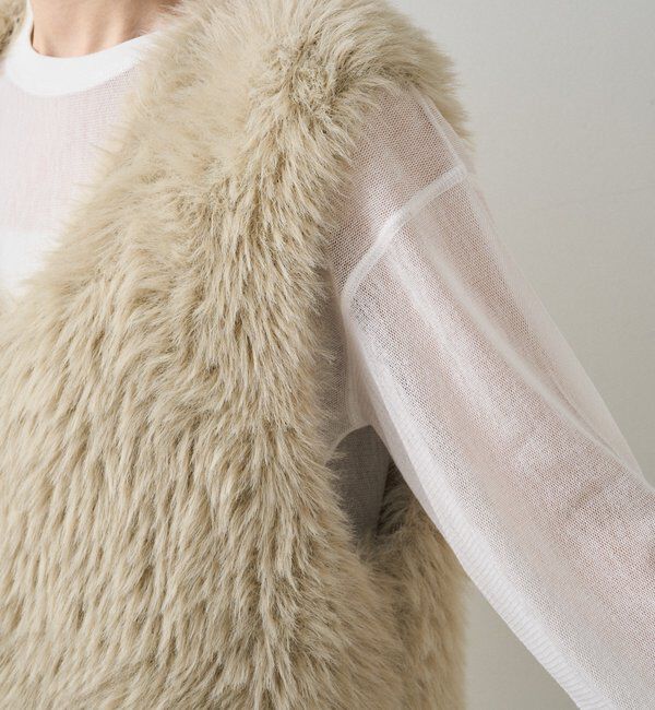  「シャギーニットベスト」|ニット・セーター|