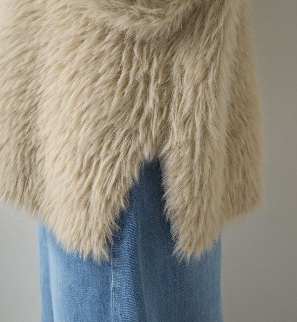  「シャギーニットVネックカーディガン」|カーディガン|