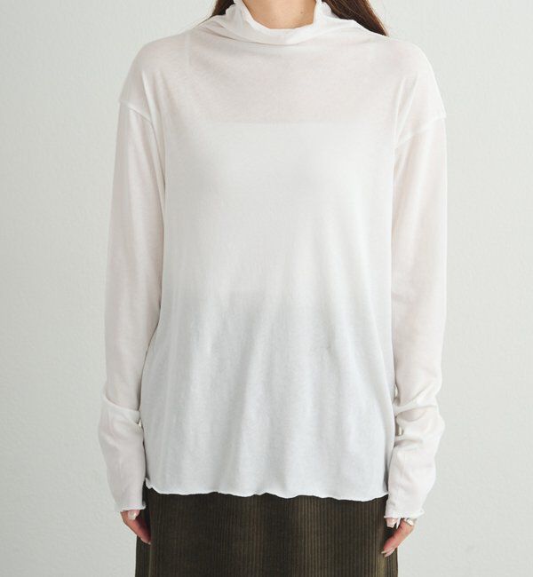  「【25AW新色登場！】コットンシアーハイネックカットソー」|Tシャツ・カットソー|