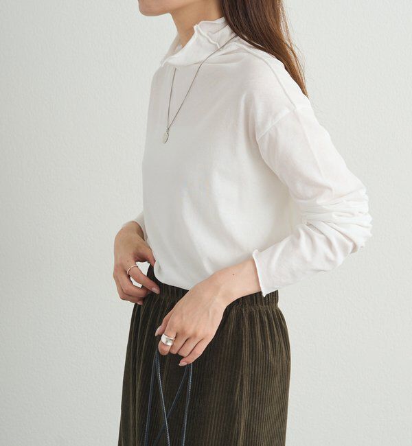  「【25AW新色登場！】コットンシアーハイネックカットソー」|Tシャツ・カットソー|