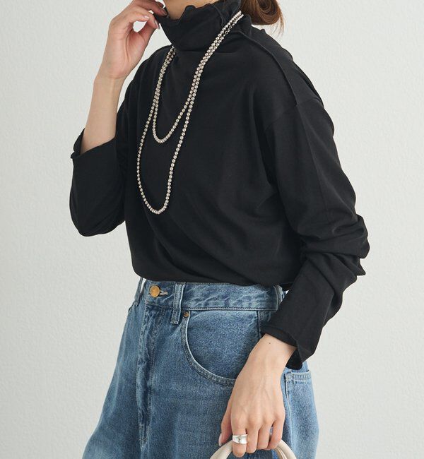  「【25AW新色登場！】コットンシアーハイネックカットソー」|Tシャツ・カットソー|