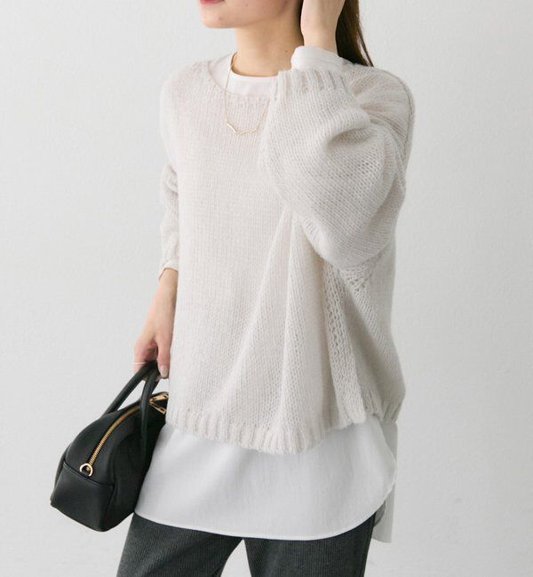  「3Gドロップ天竺ニットプルオーバー」|プルオーバー|