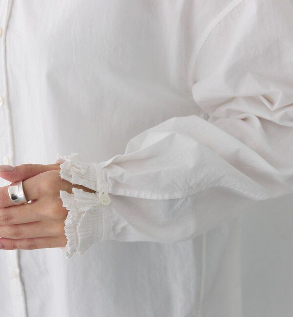  「襟袖プリーツブラウス」|シャツ・ブラウス|