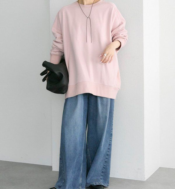  「シンプル裏起毛スウェットプルオーバー」|プルオーバー|