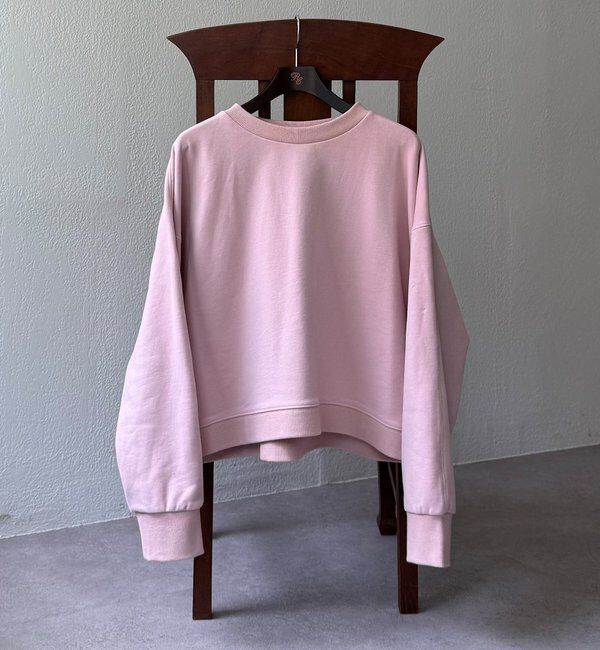  「シンプル裏起毛スウェットショートプルオーバー」|プルオーバー|