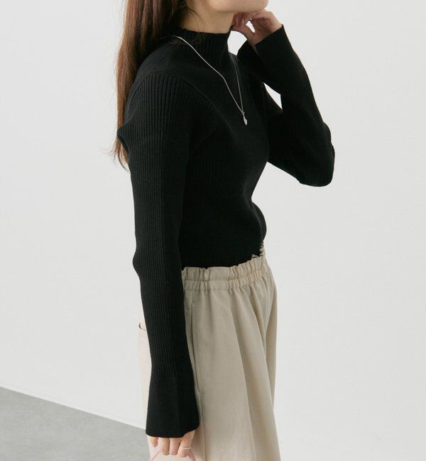  「【リバイバル/新色追加】プチハイネックリブニット」|ニット・セーター|