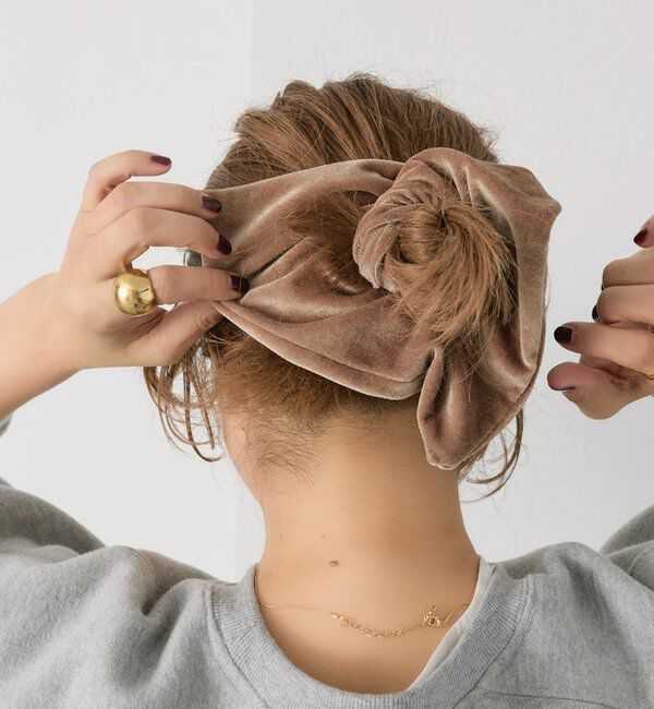  「【＠noricorico102企画】スクエアベロアシュシュ」|ネックレス|