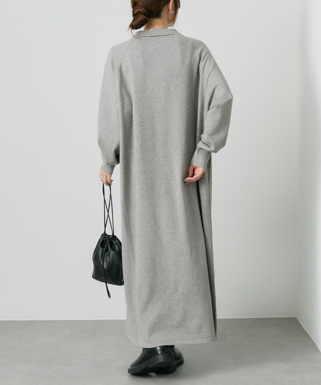  「ニットポロワンピース」|ワンピース|