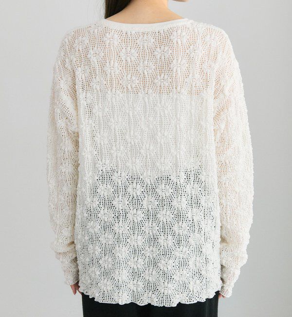  「フラワージャガードストレッチレースプルオーバー」|プルオーバー|