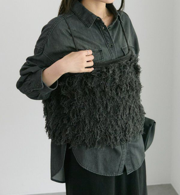  「フリンジジャガードニット細紐ビスチェ」|ニット・セーター|