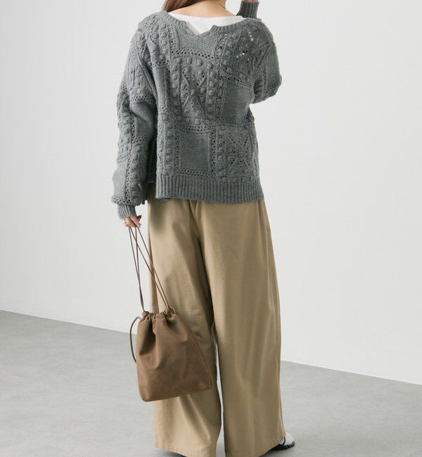  「ポップコーン編み2WAYニット」|ニット・セーター|