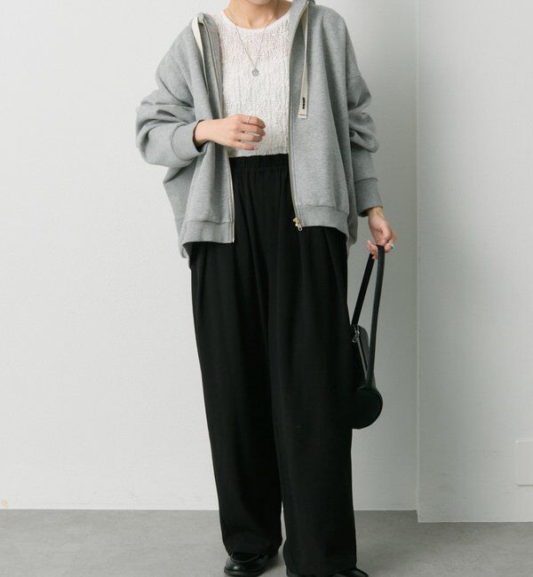  「ウール混ウエストゴムツータックパンツ」|その他|