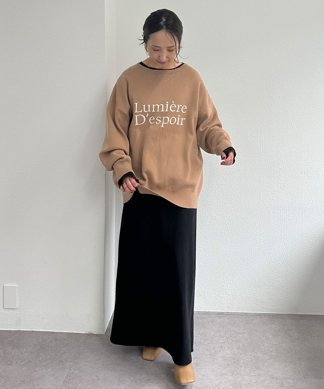  「【＠sein___000企画】ジャガードロゴ2WAYニットプルオーバー」|キャミソール|