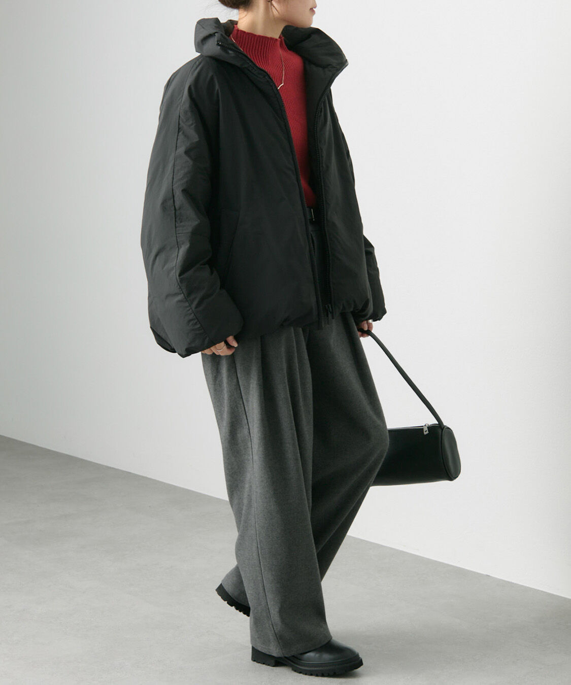  「フレンチダックダウンジップアップジャケット」|テーラードジャケット|